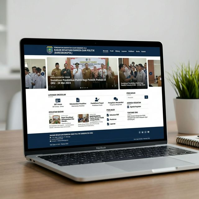 Website Kesbangpol OKU